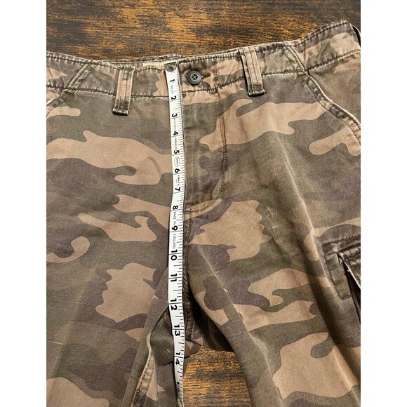 Vintage Camo Cargo Pants Men 36x30 Microsanded Heavy Twill Baggy No Boundaries - Picture 9 of 16